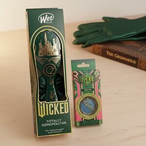 Wicked Wet Brush Totally Ozmopolitan Detangler & Shiz Pin Bundle NIB